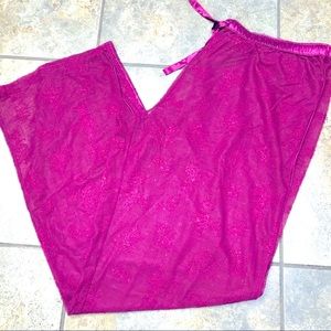 Pink Victoria’s Secret Purple Lace Pants Sz Med